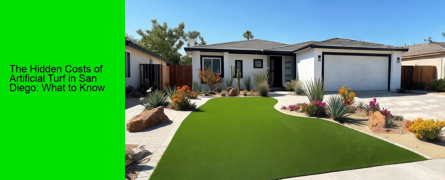 The Hidden Costs of Artificial Turf in San Diego: What to Know