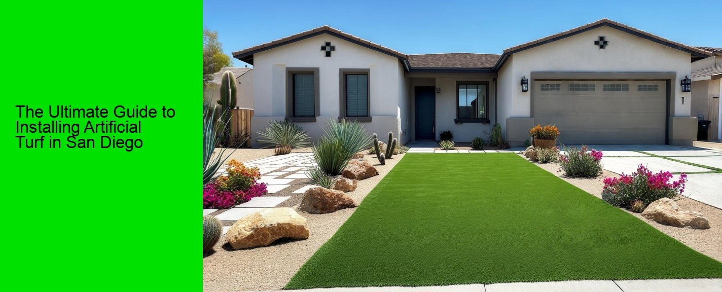 The Ultimate Guide to Installing Artificial Turf in San Diego