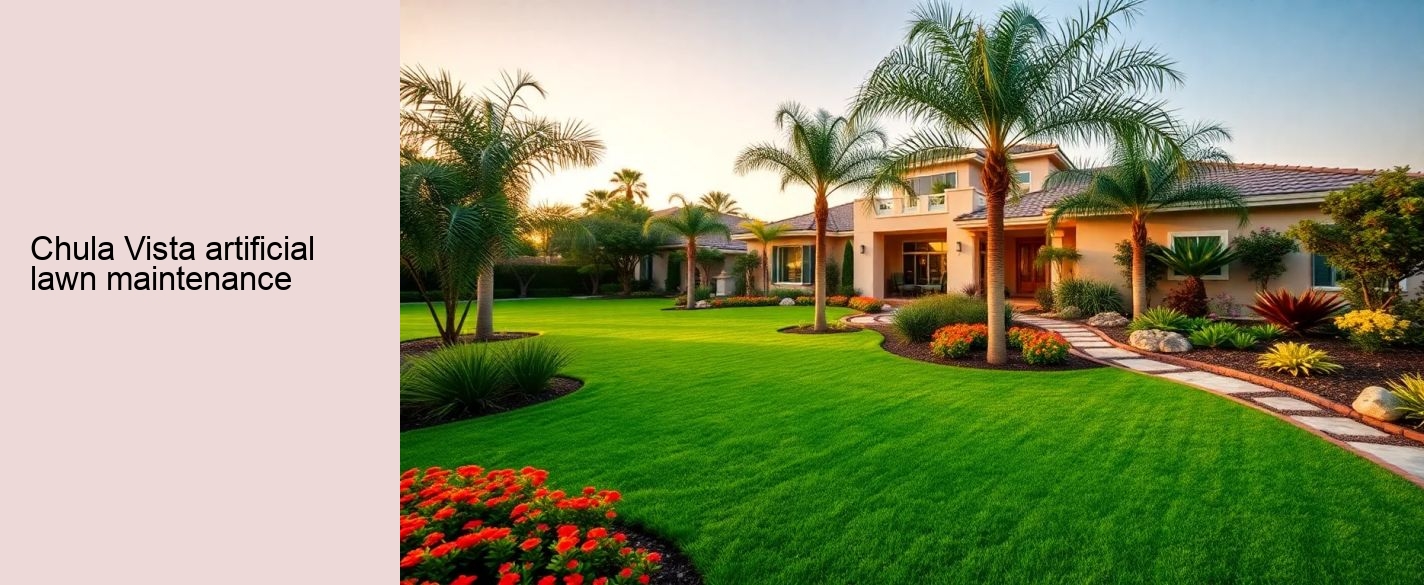 Chula Vista artificial lawn maintenance
