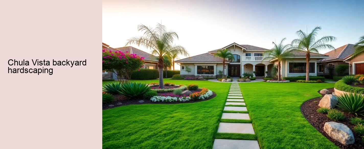Chula Vista backyard hardscaping