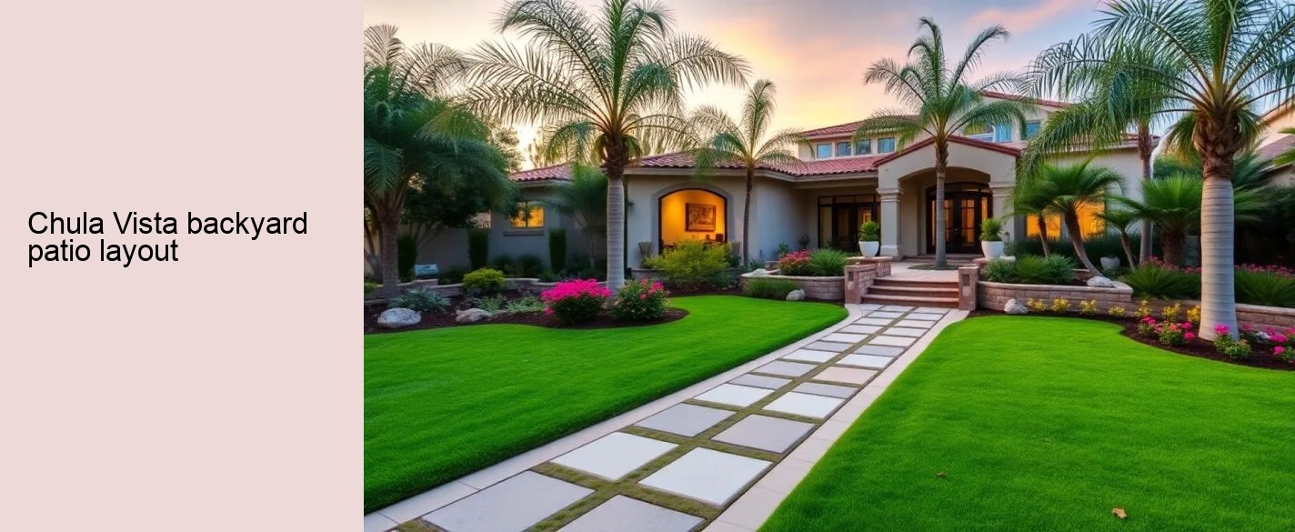 Chula Vista backyard patio layout