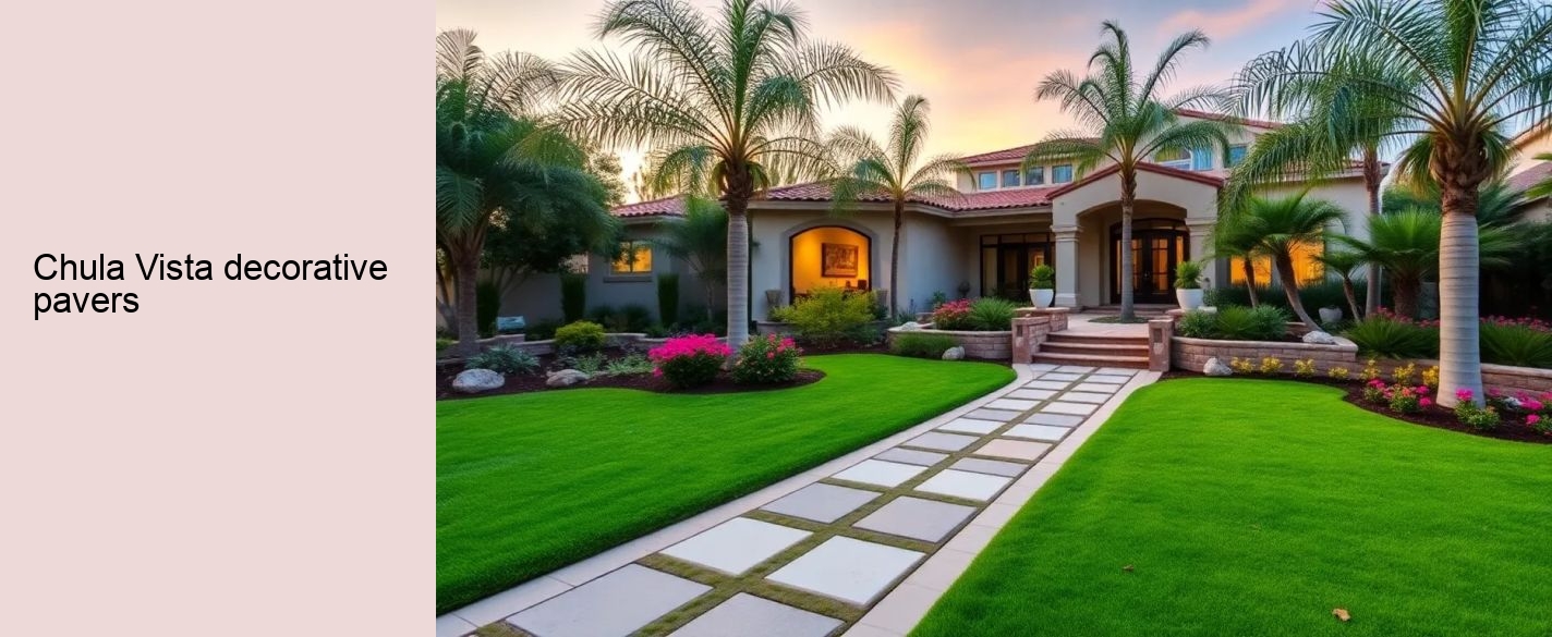 Chula Vista decorative pavers