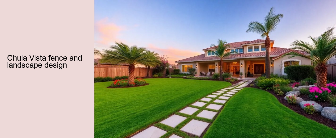 Chula Vista fence and landscape design