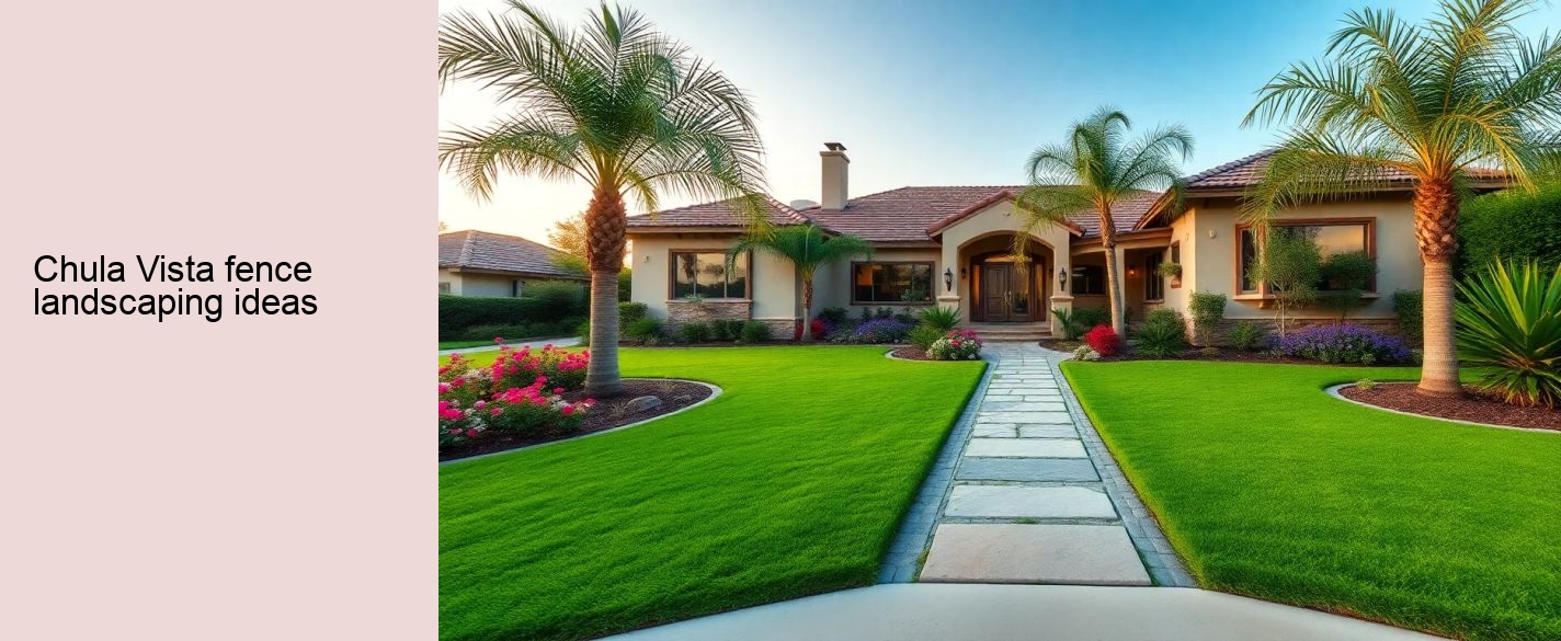 Chula Vista fence landscaping ideas