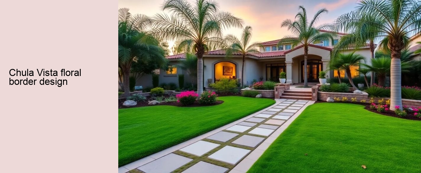 Chula Vista floral border design