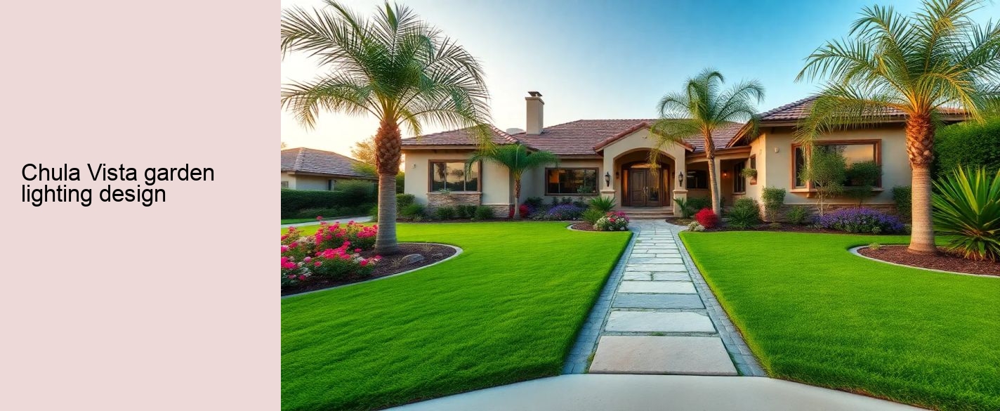 Chula Vista garden lighting design