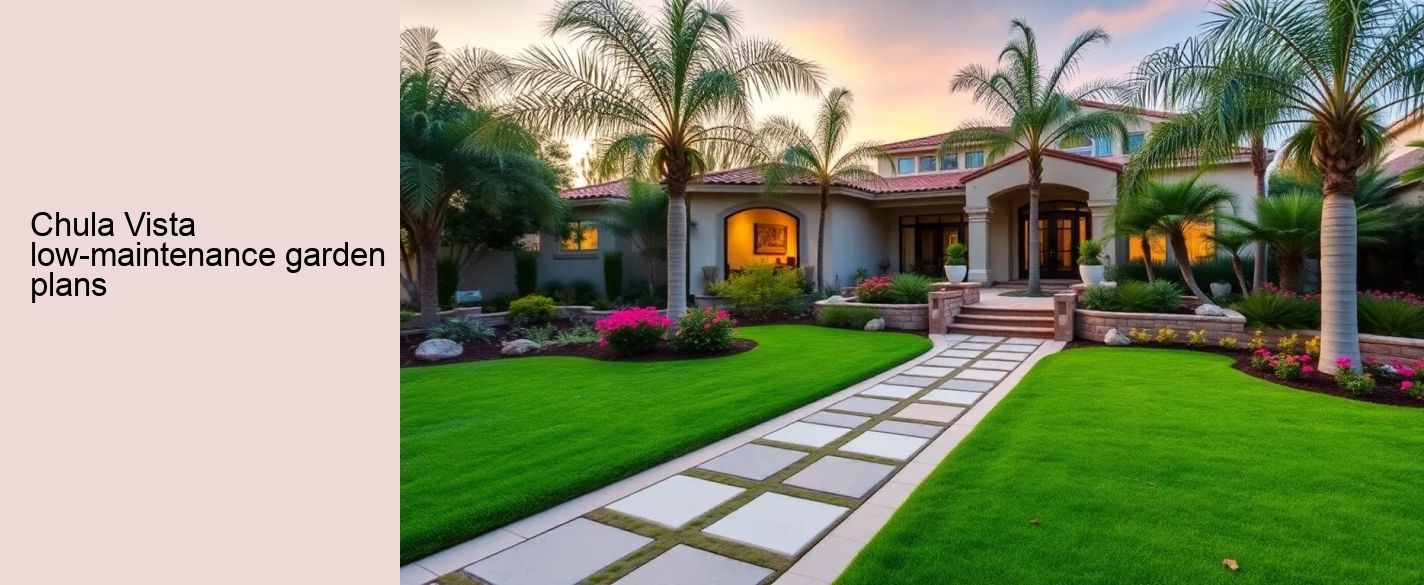 Chula Vista low-maintenance garden plans