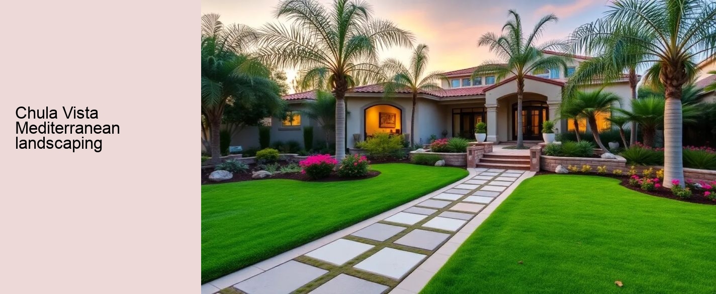 Chula Vista Mediterranean landscaping