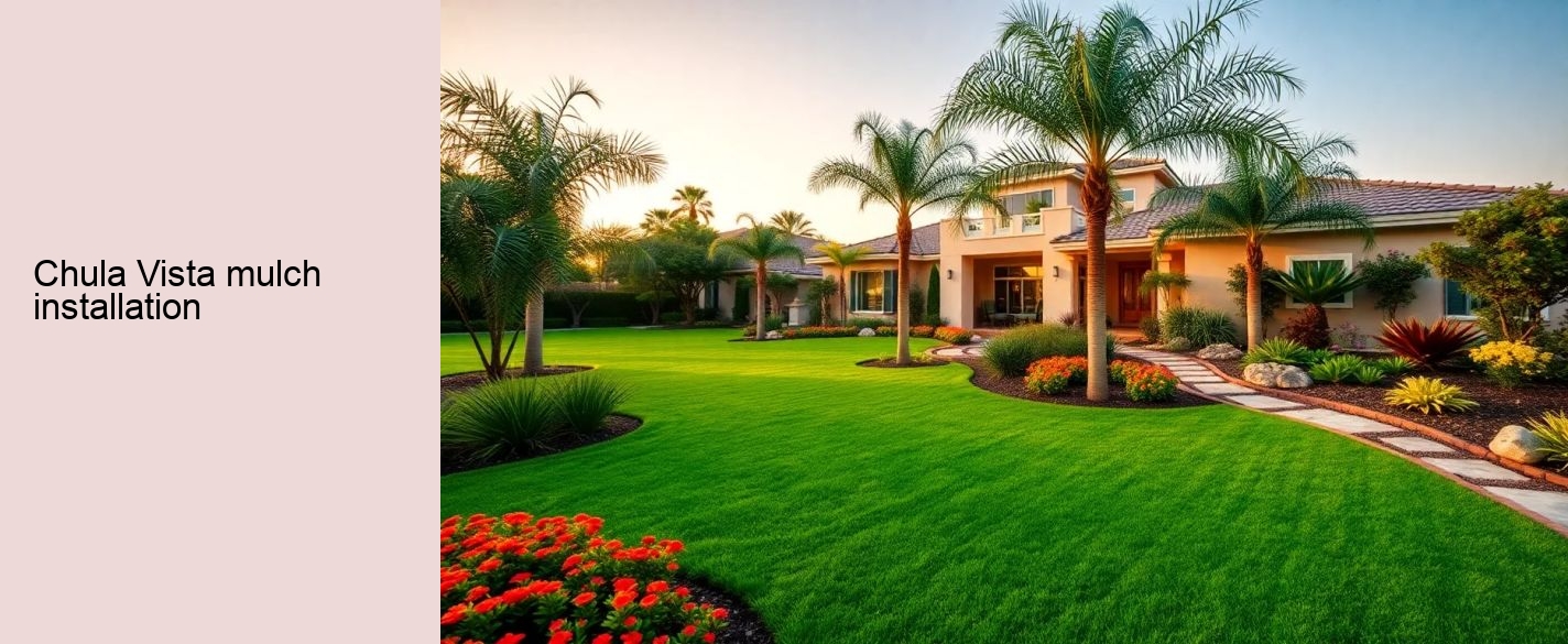 Chula Vista mulch installation