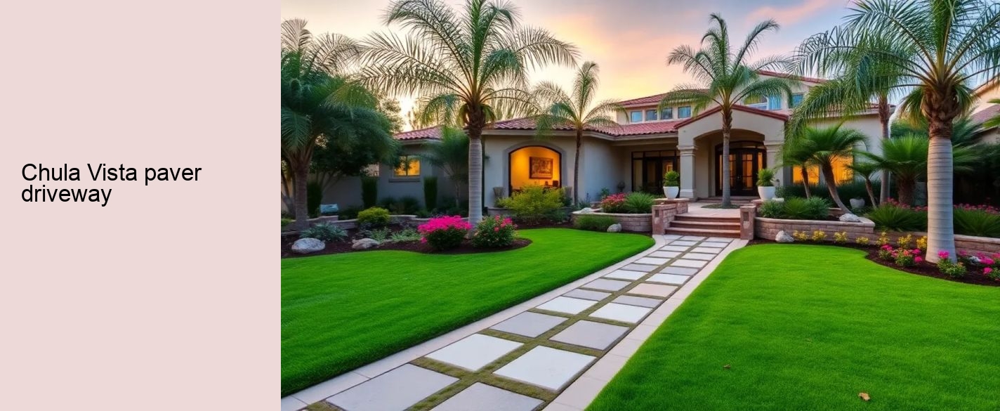 Chula Vista paver driveway