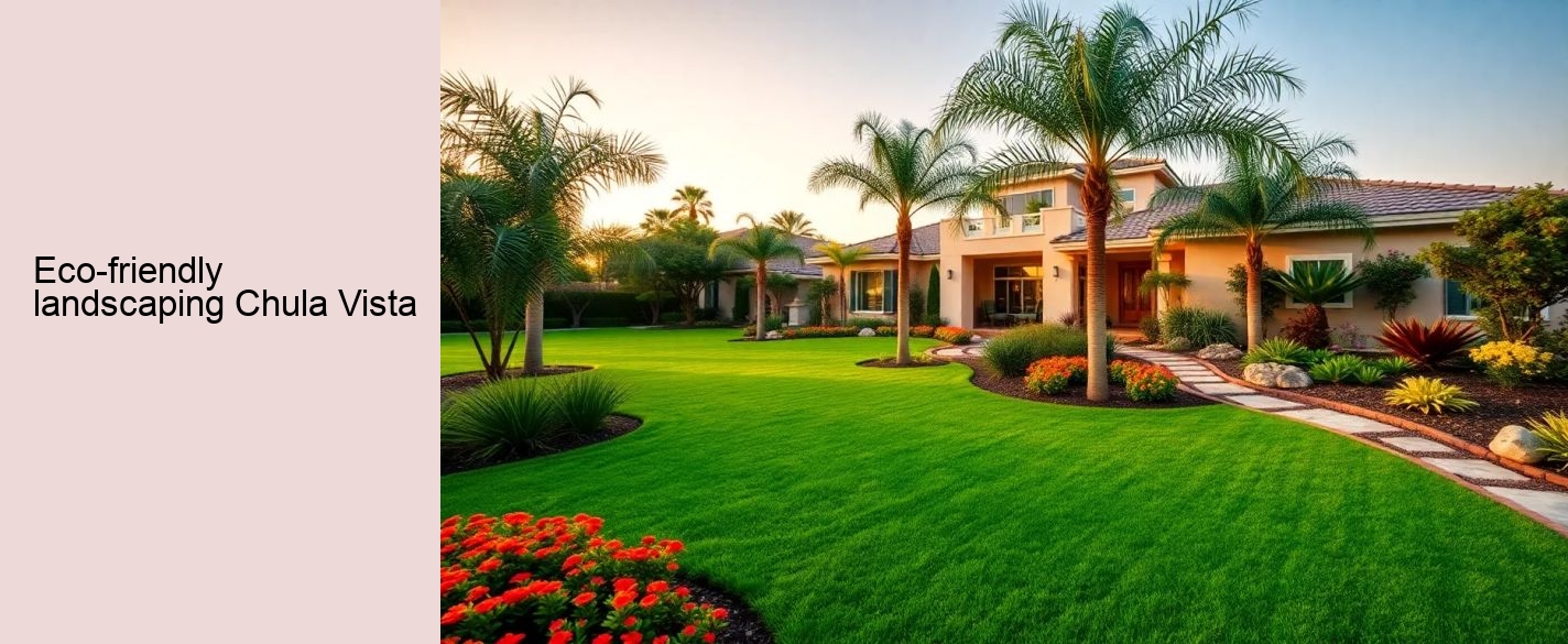 eco-friendly landscaping Chula Vista