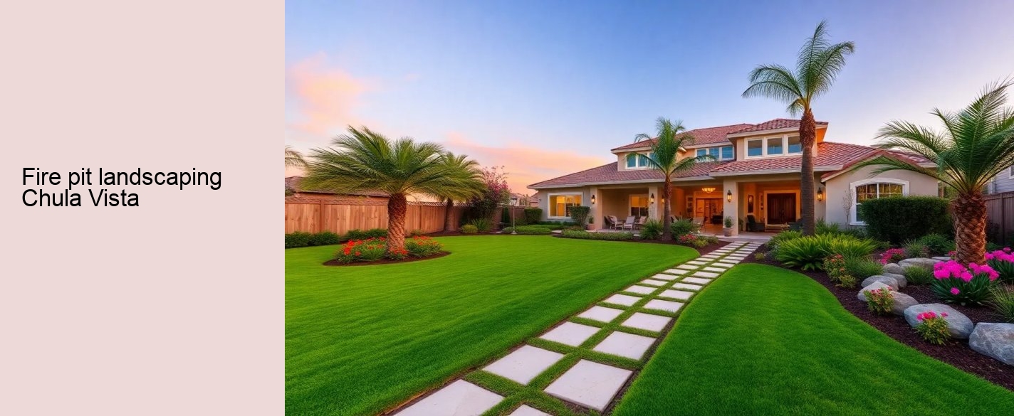 fire pit landscaping Chula Vista
