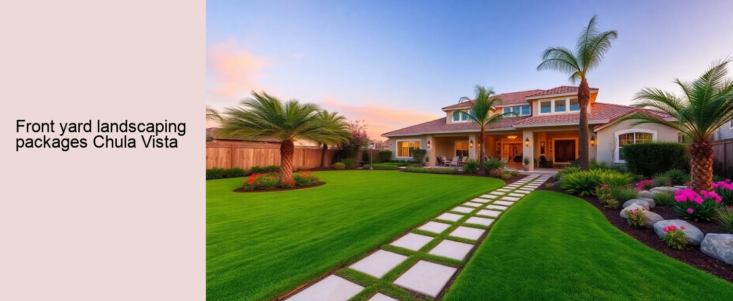 front yard landscaping packages Chula Vista