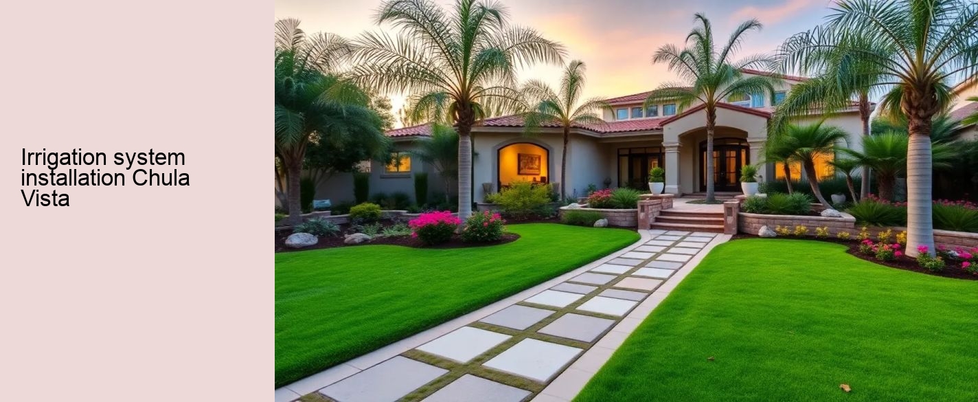 irrigation system installation Chula Vista