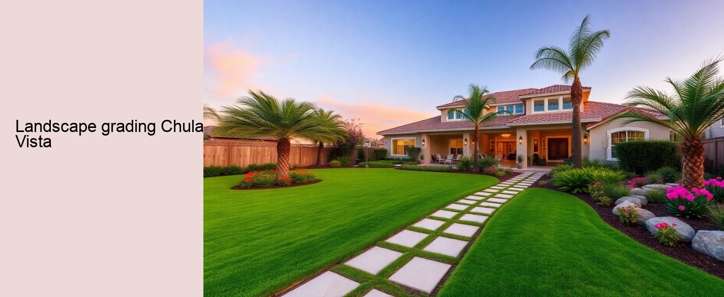 landscape grading Chula Vista