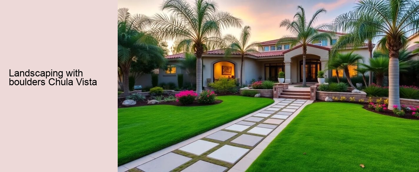 landscaping with boulders Chula Vista