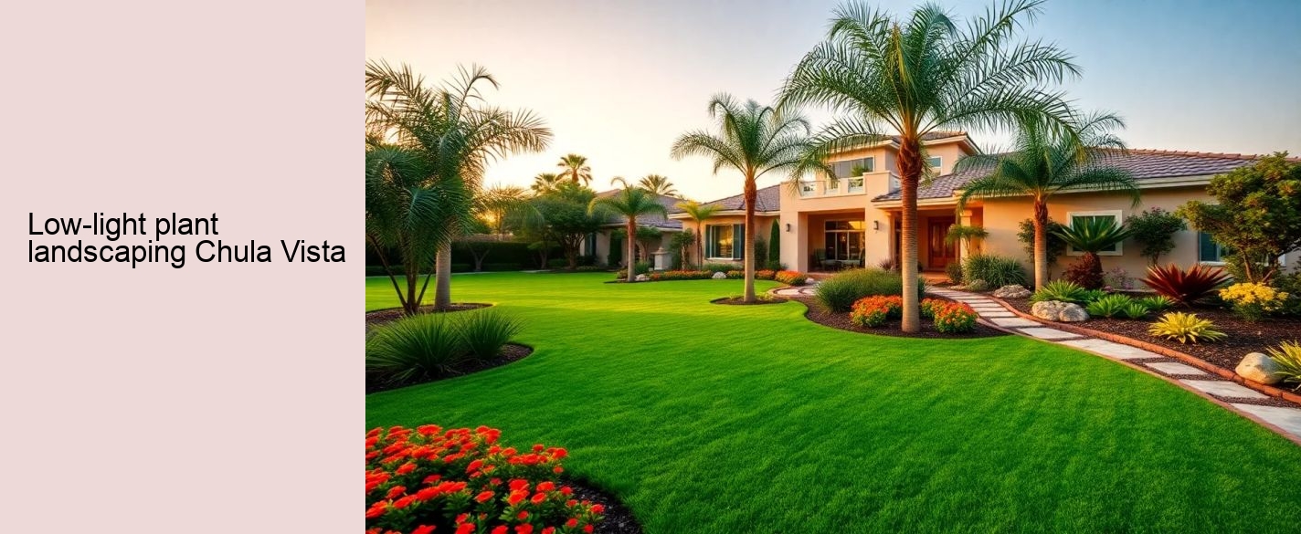 low-light plant landscaping Chula Vista