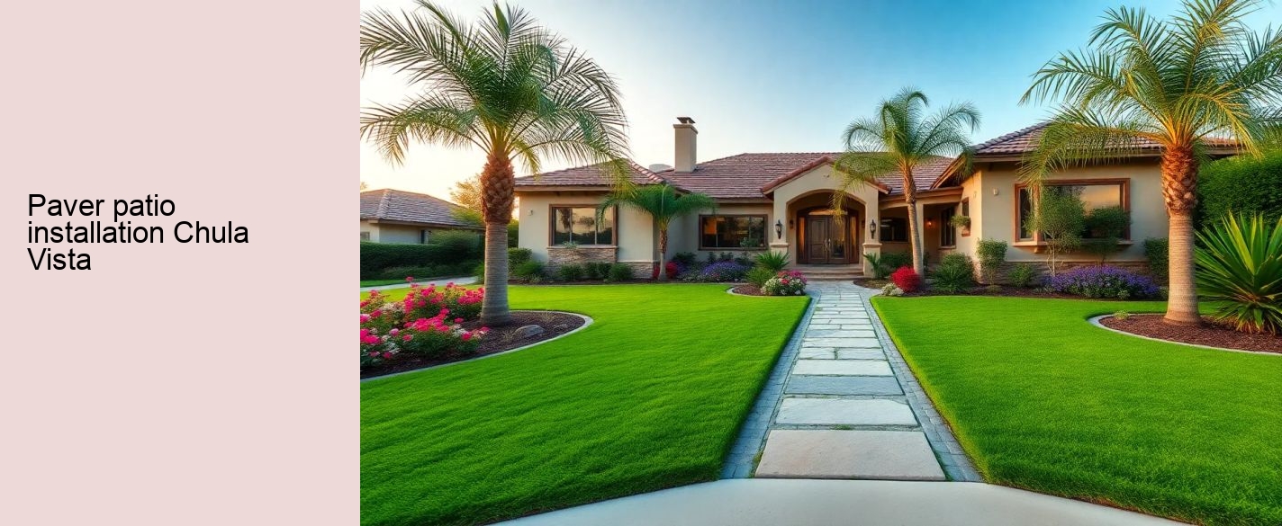 paver patio installation Chula Vista