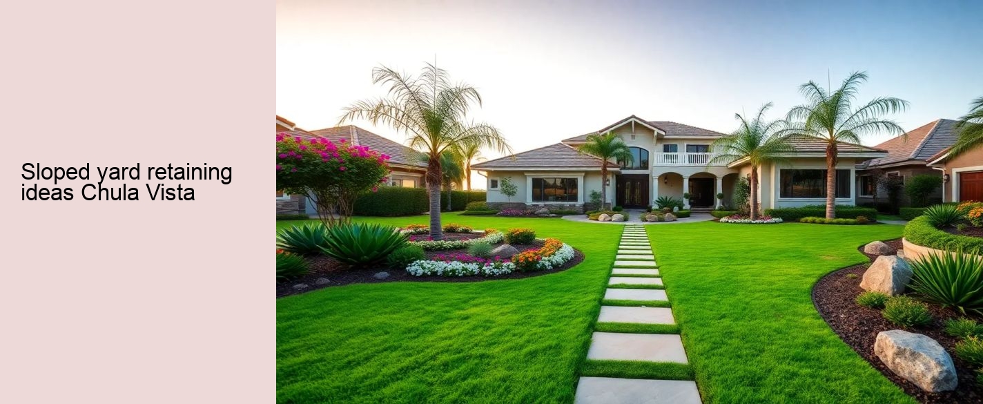 sloped yard retaining ideas Chula Vista